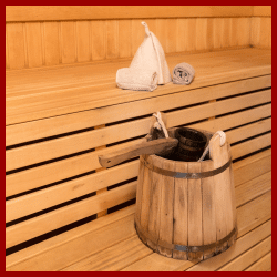 Bauplan für eine Sauna