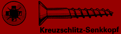 Kreuzschlitz-Senkkopf