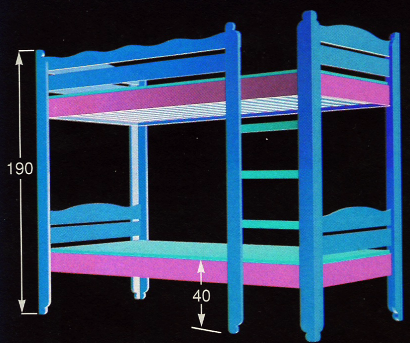Bauplan Bett, Baukastensystem für ein Bett