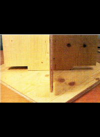 Bauplan zerlegbarer Hocker, Platzsparend
